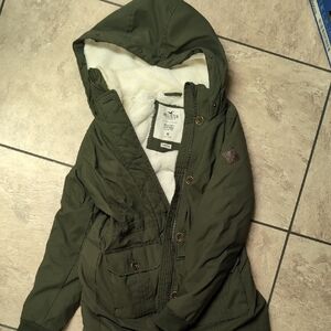 Hollister Dark Green Hooded Jacket